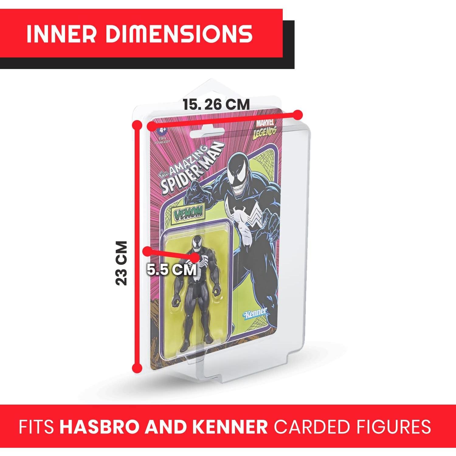 Estuche Protector EVORETRO para Figuras de 9.53 cm - 25 Unidades