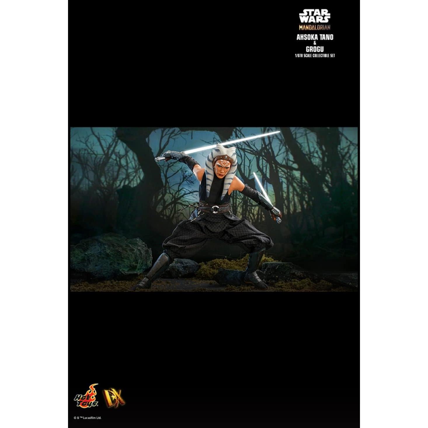 Figura Coleccionable Hot Toys Ahsoka Tano y Grogu 1:6 Star Wars