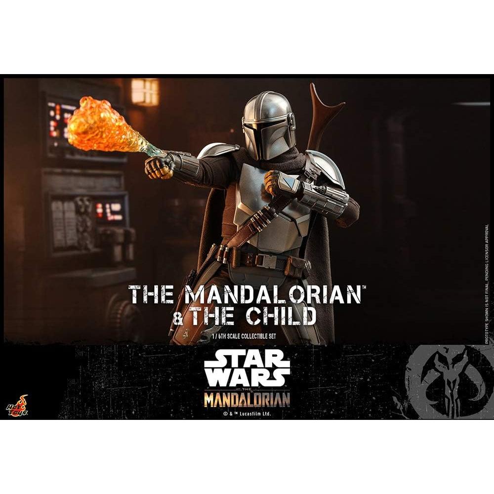 Figura de Acción El Mandaloriano y Niño Hot Toys 30.48 cm