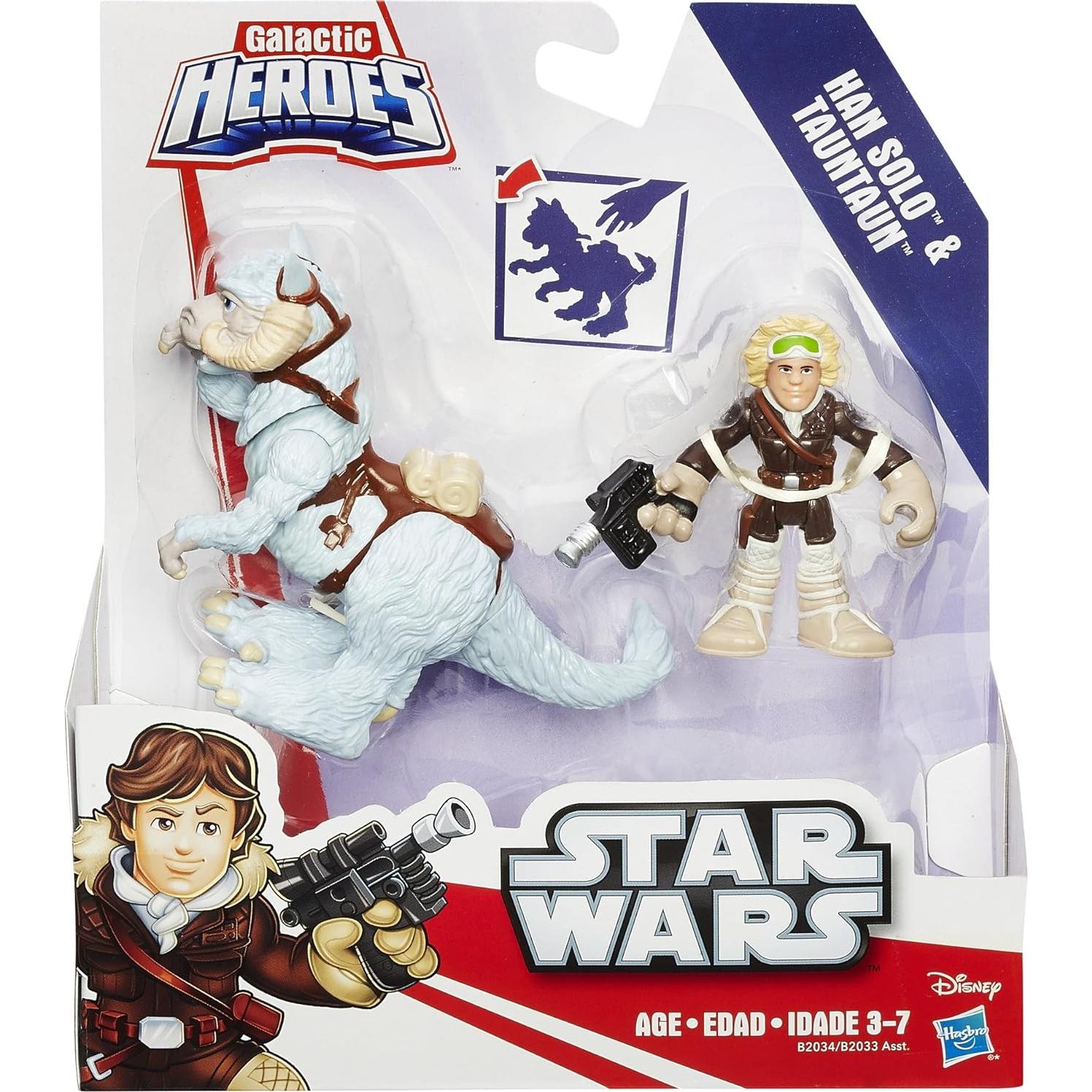 Figuras Star Wars Han Solo y Tauntaun Hasbro 6.6x17.8cm