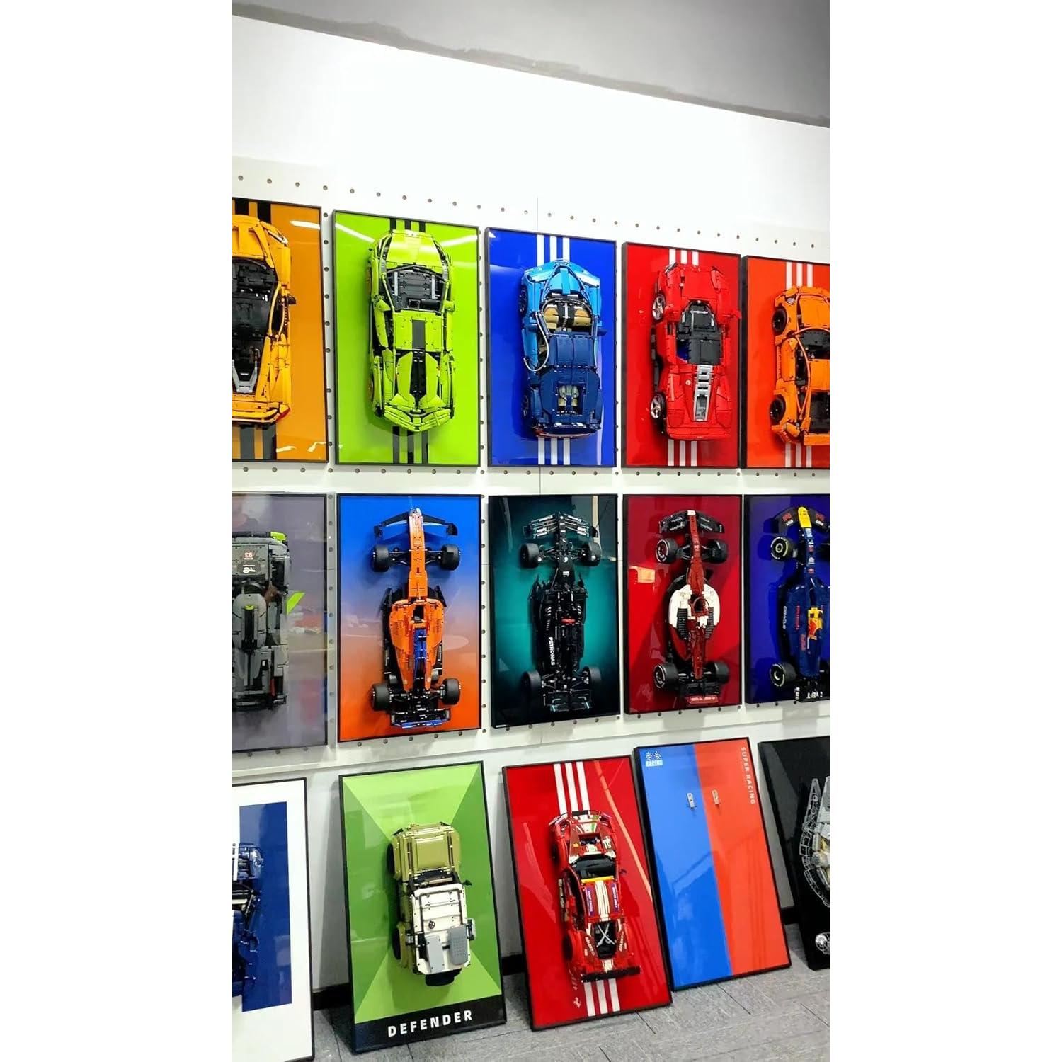 Marco de exhibición de pared iCUANUTY para Lego 75389 - 74.9x45 cm