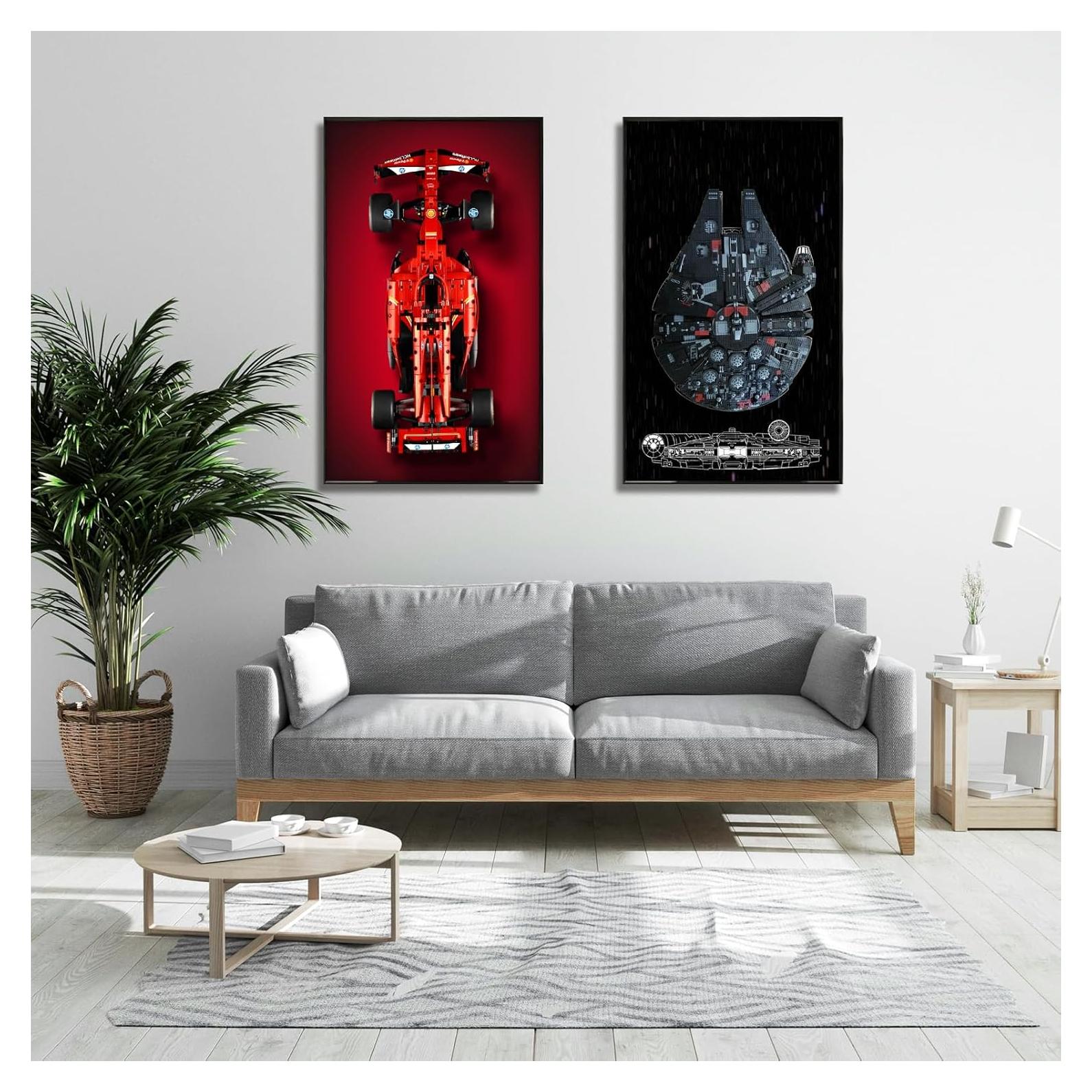 Marco de Exhibición ICUANUTY para Lego Technic Ferrari y Star Wars