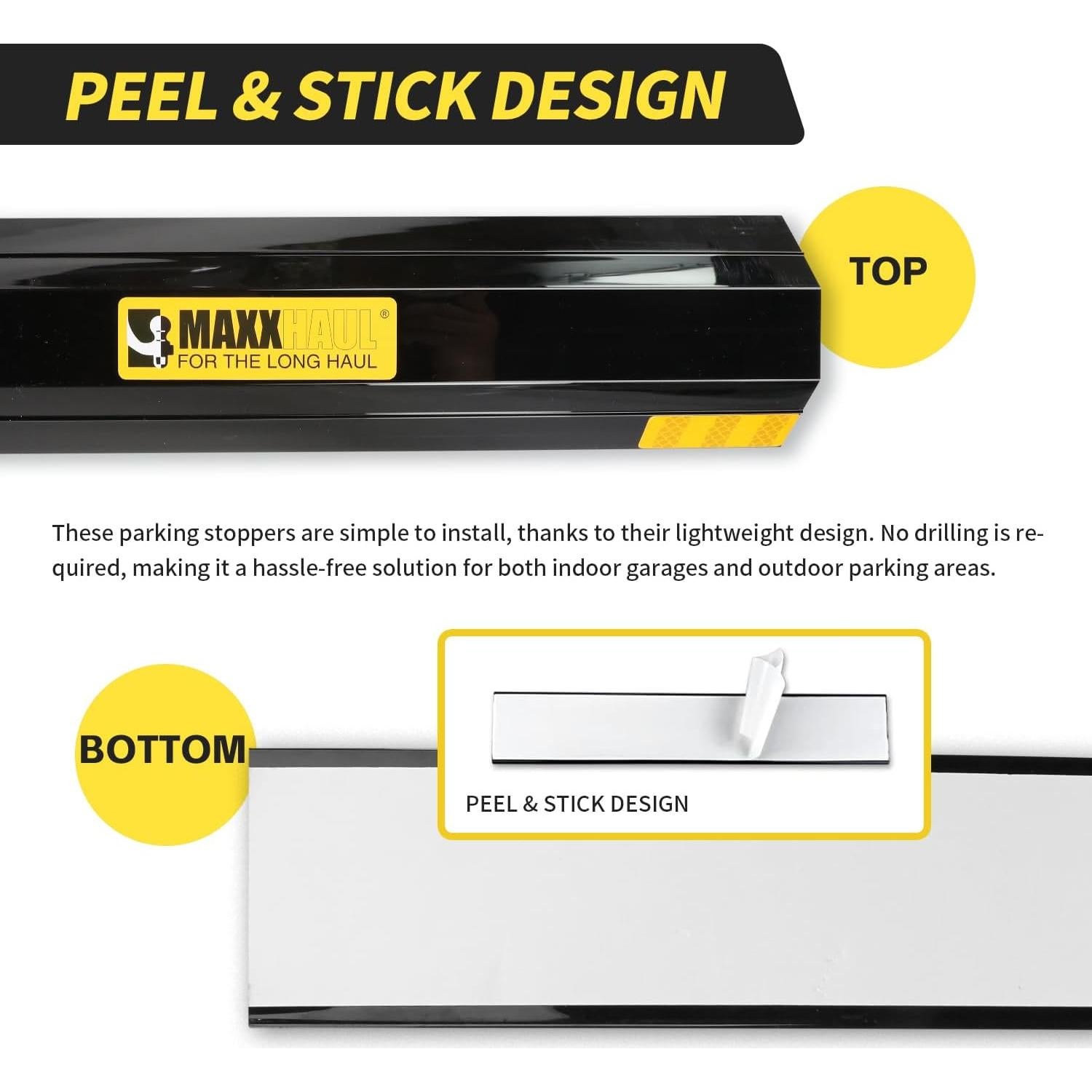 Topes de Estacionamiento MaxxHaul 51034 Ecológicos 2 Paquete