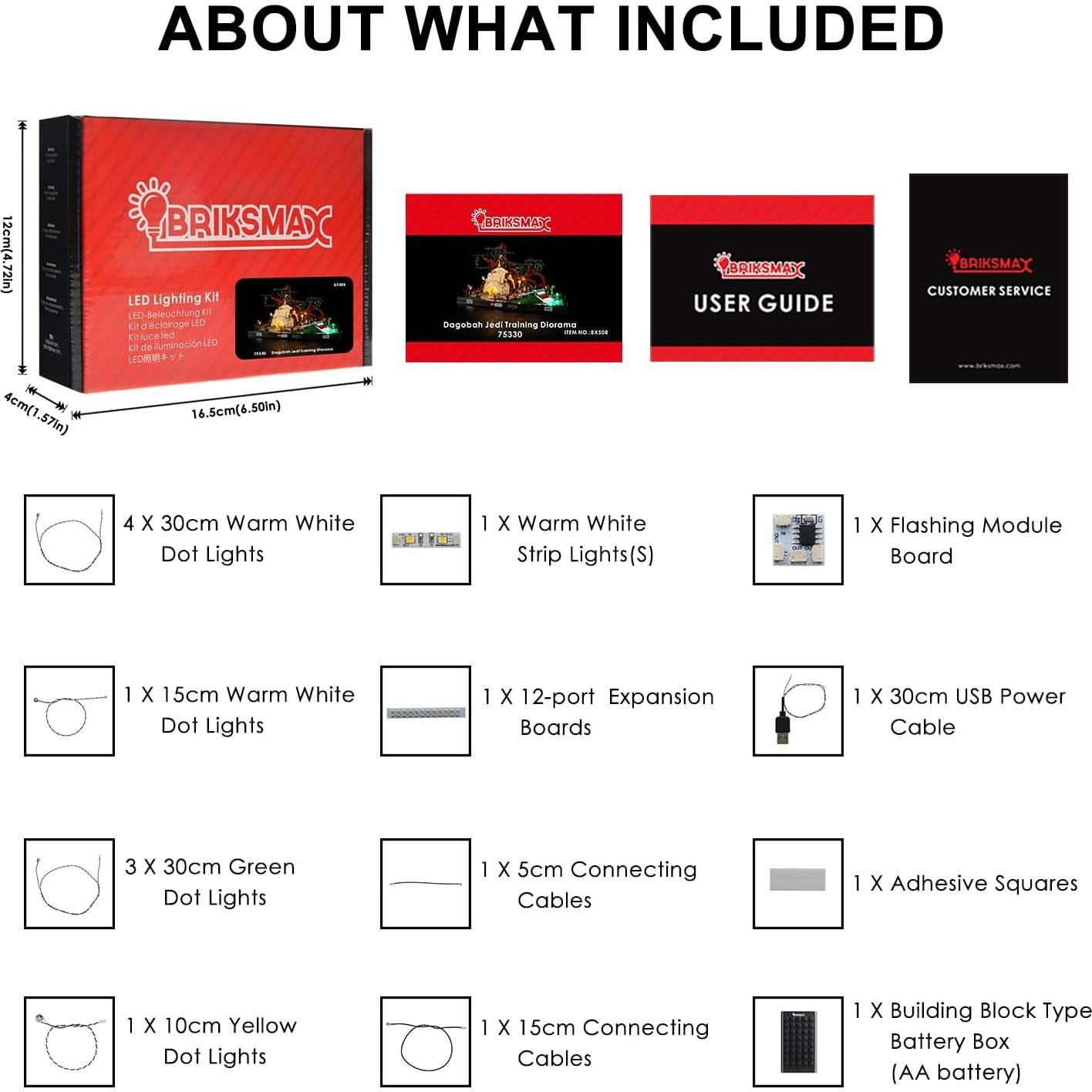 Kit de Iluminación LED BRIKSMAX para LEGO 75330 Dagobah