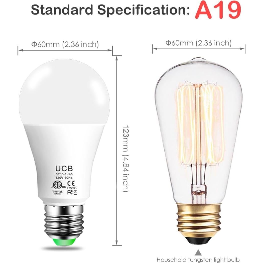 Bombilla Inteligente LED Bluetooth 12W SHENZHEN BR18-SH4Q 4 Paquete