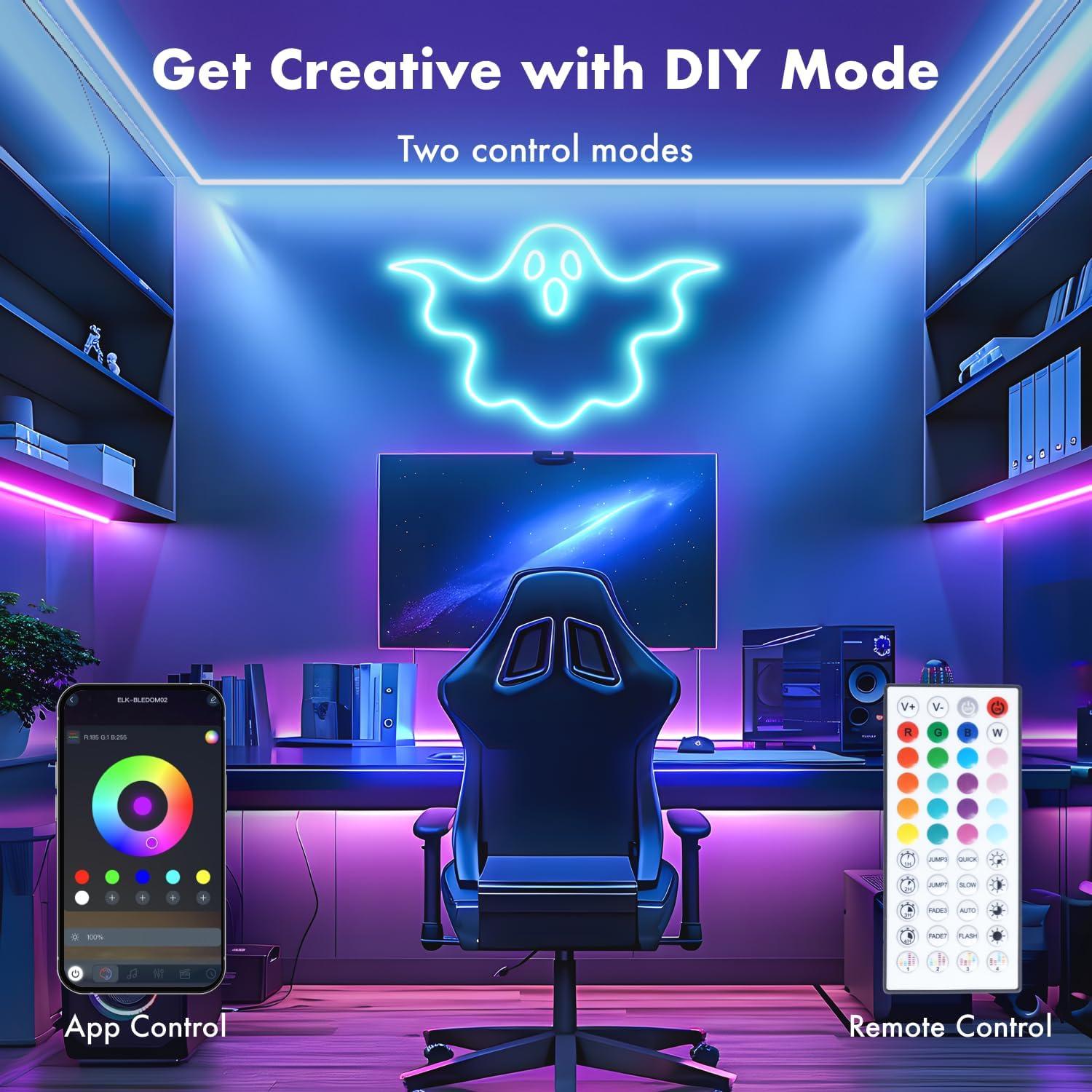 Luces LED RGB ShenZhen 100 pies (30.48m) con control remoto