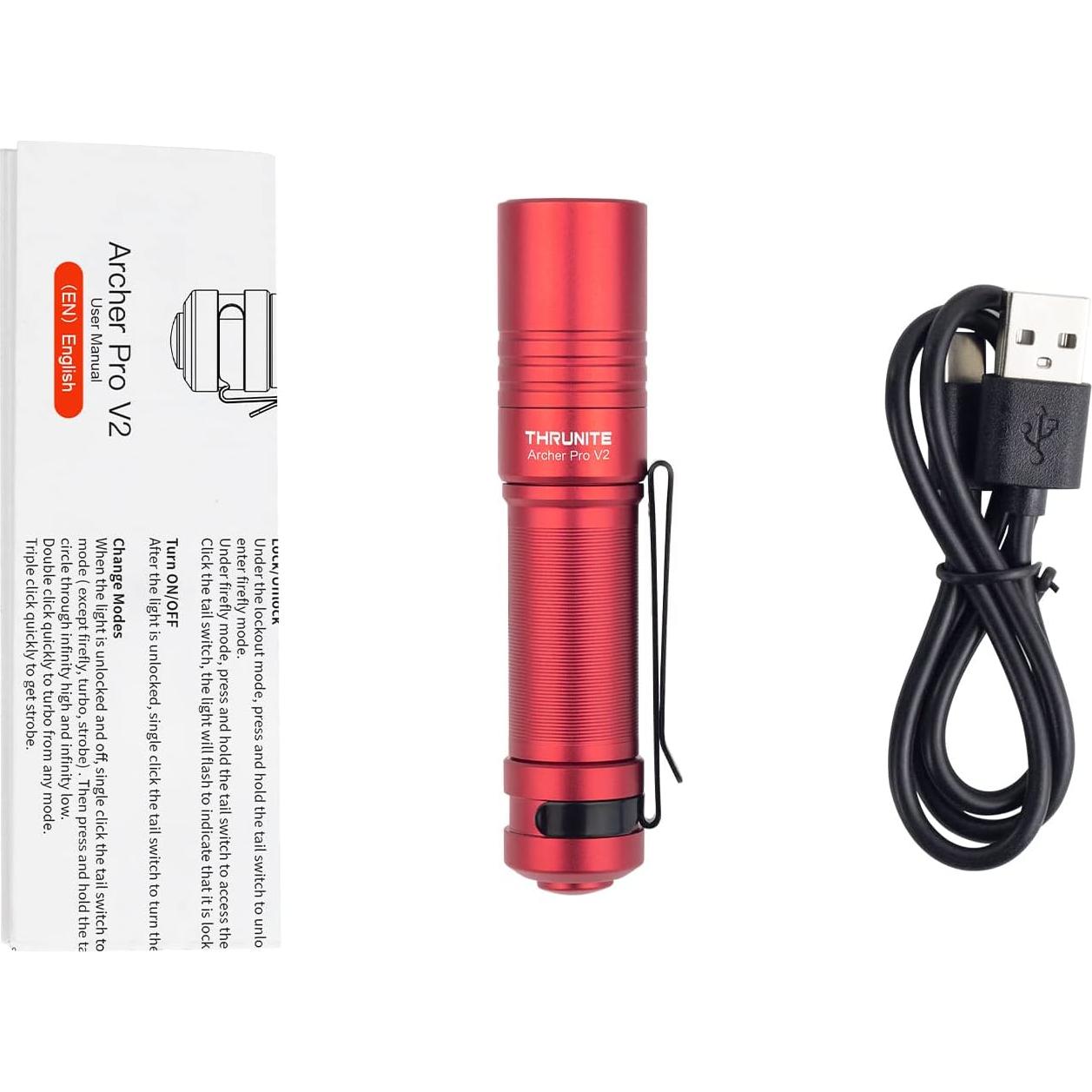 Linterna ThruNite Archer Pro V2 - 950 Lúmenes, Recargable USB-C