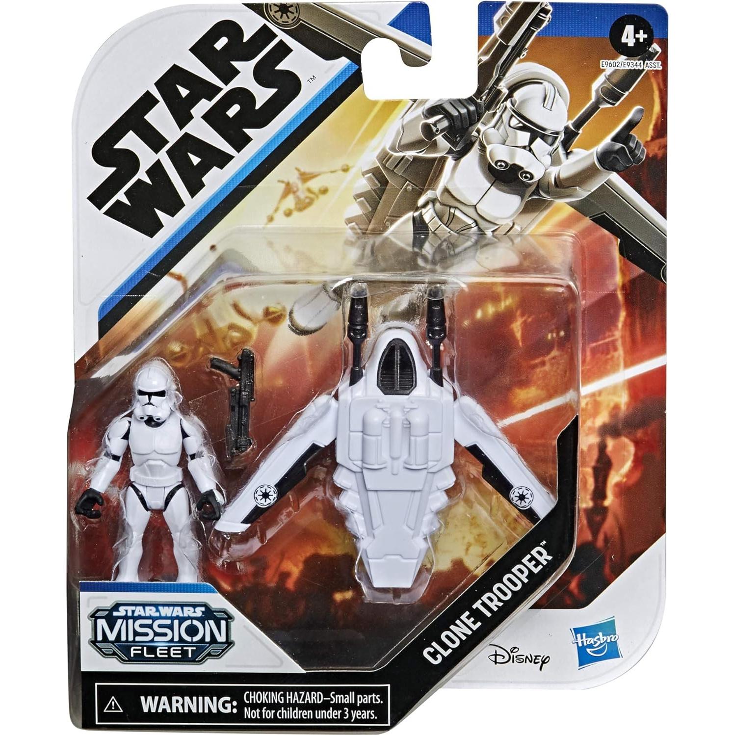 Figura y Vehículo de Rescate Clone Trooper Star Wars 2.5"