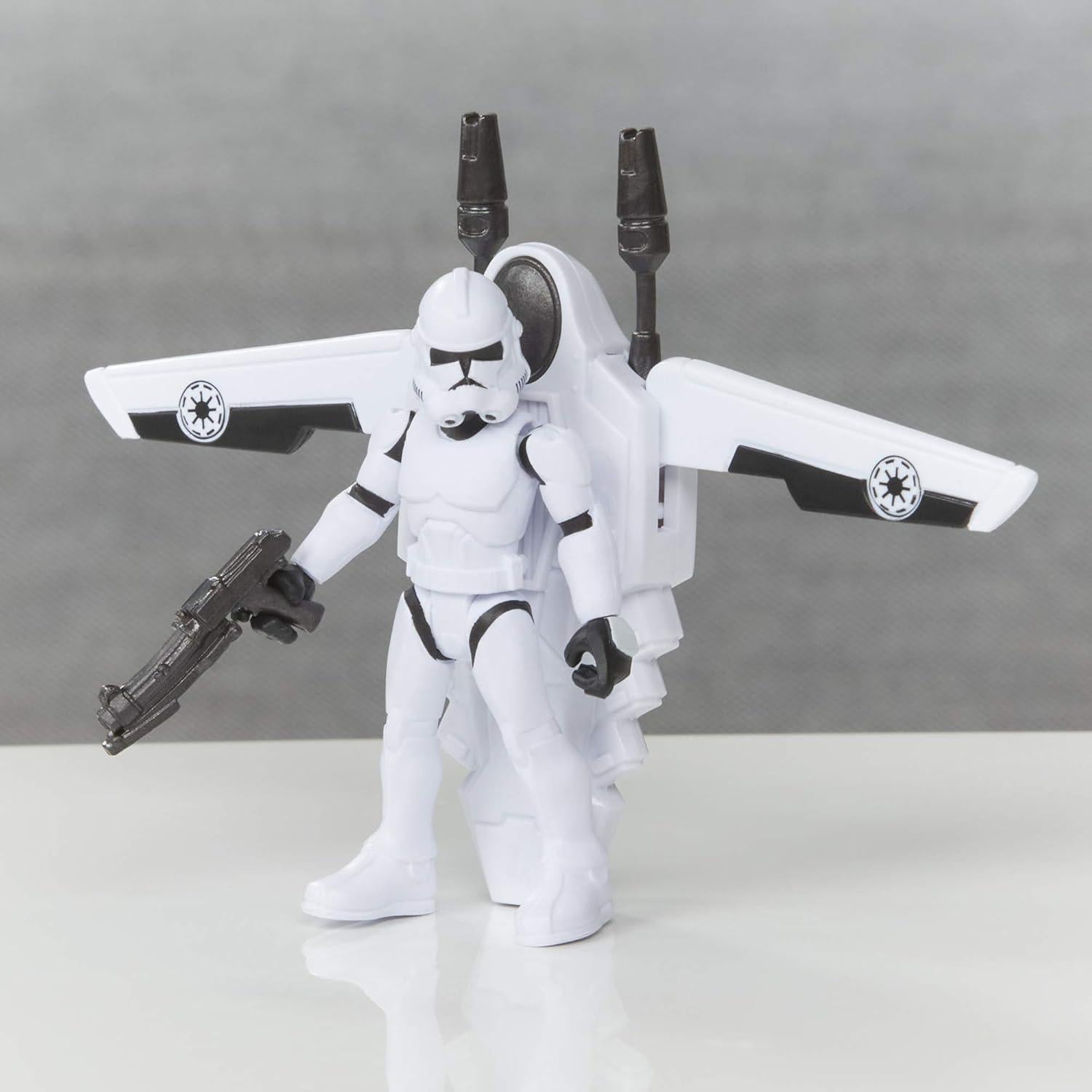 Figura y Vehículo de Rescate Clone Trooper Star Wars 2.5"