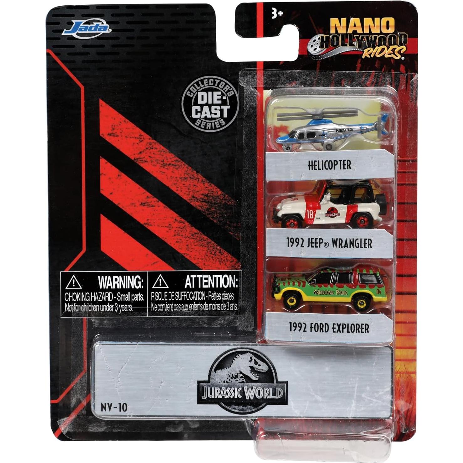 Juguetes Jada Toys Nano Jurassic World 3-Pack Vehículos
