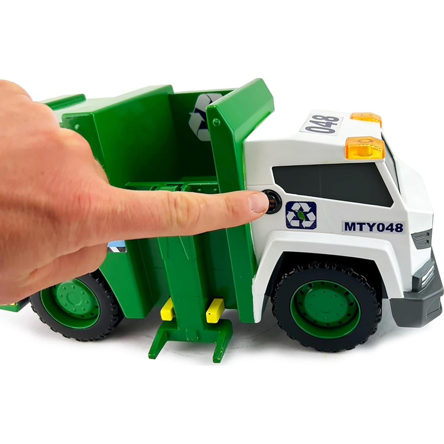 Camión de Basura Interactivo Mighty Fleet 38 cm - Luces y Sonidos