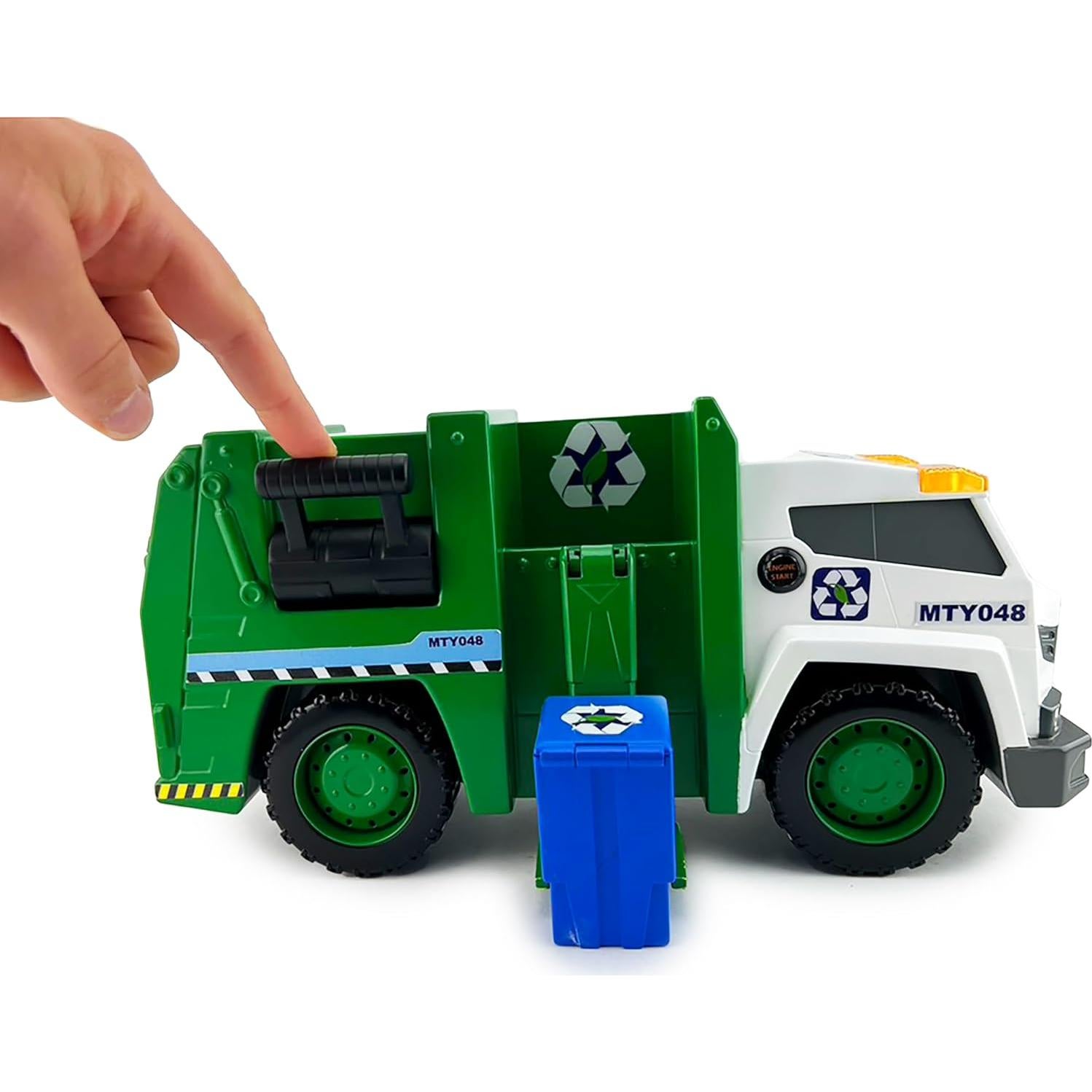 Camión de Basura Interactivo Mighty Fleet 38 cm - Luces y Sonidos