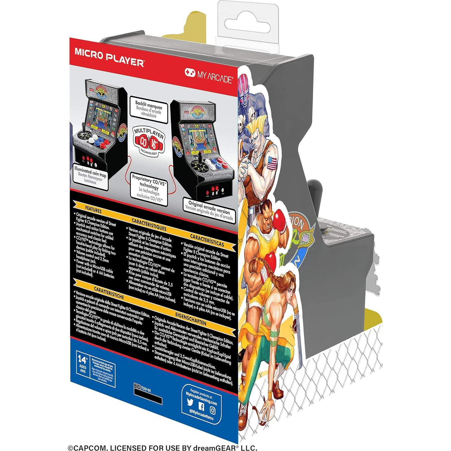 Mi Arcade Street Fighter II Edición Campeón Mini 19.05 cm