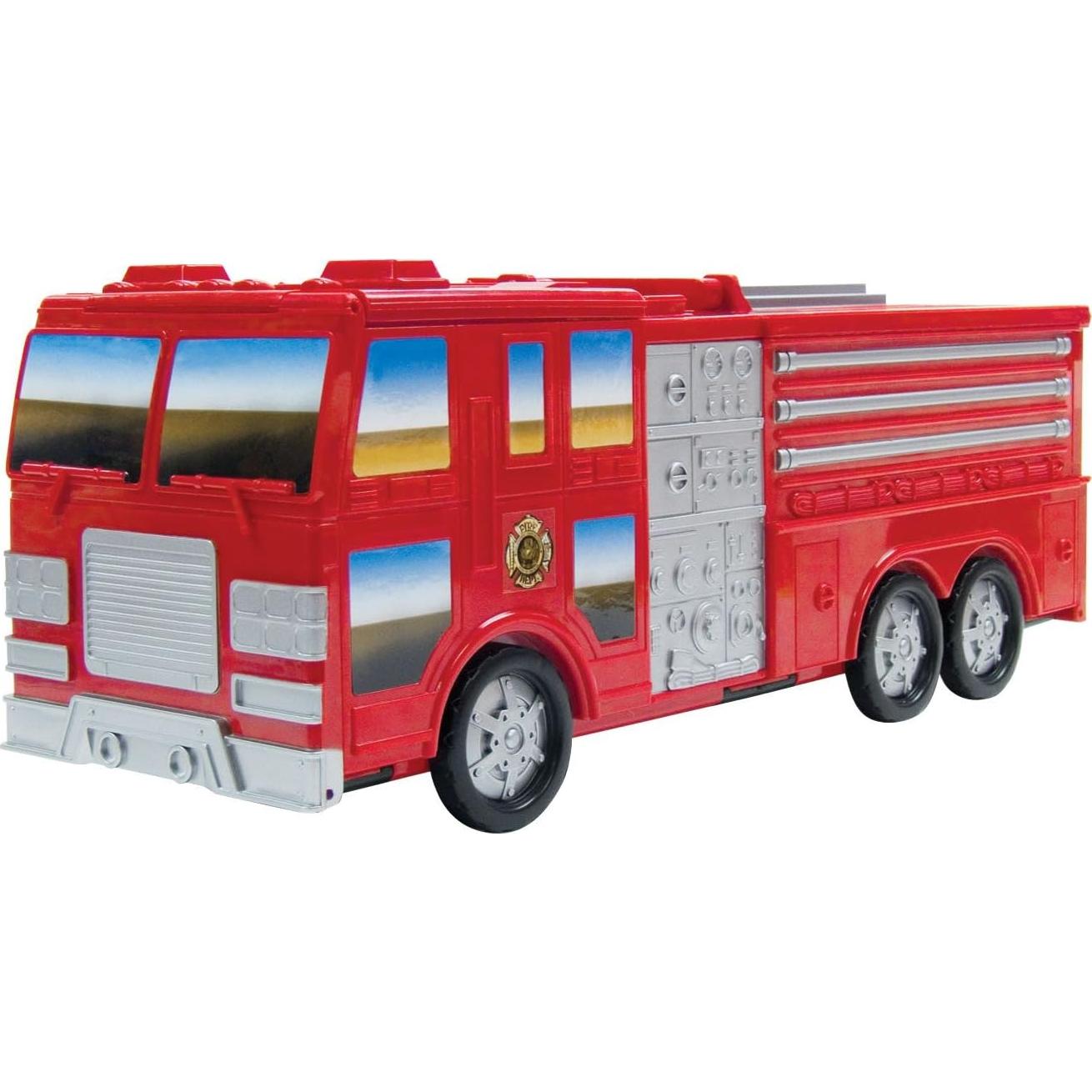 Juego de Estación de Bomberos Motormax 5 Vehículos Metal