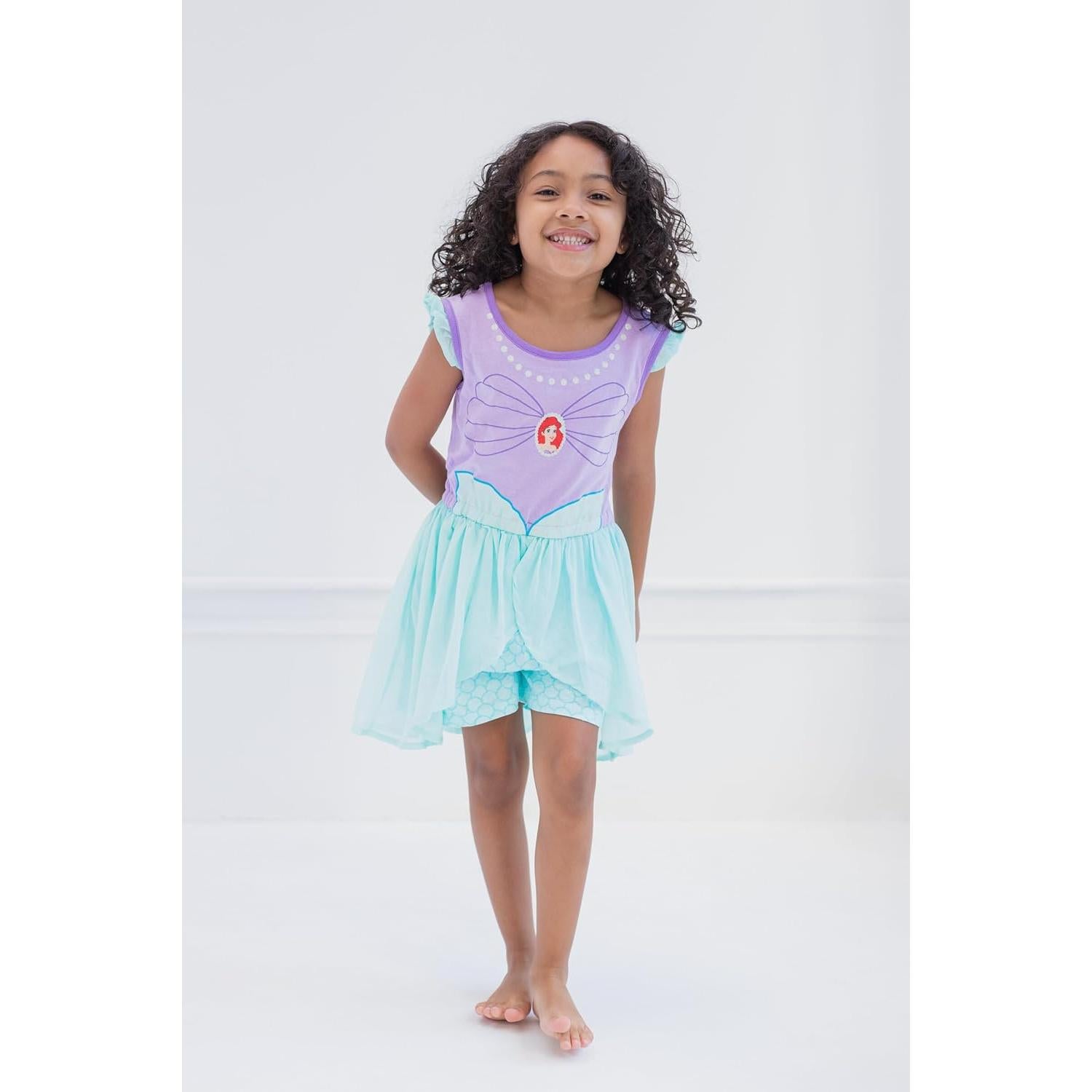 Mono de Princesa Disney para Niñas 2T con Falda Elegante