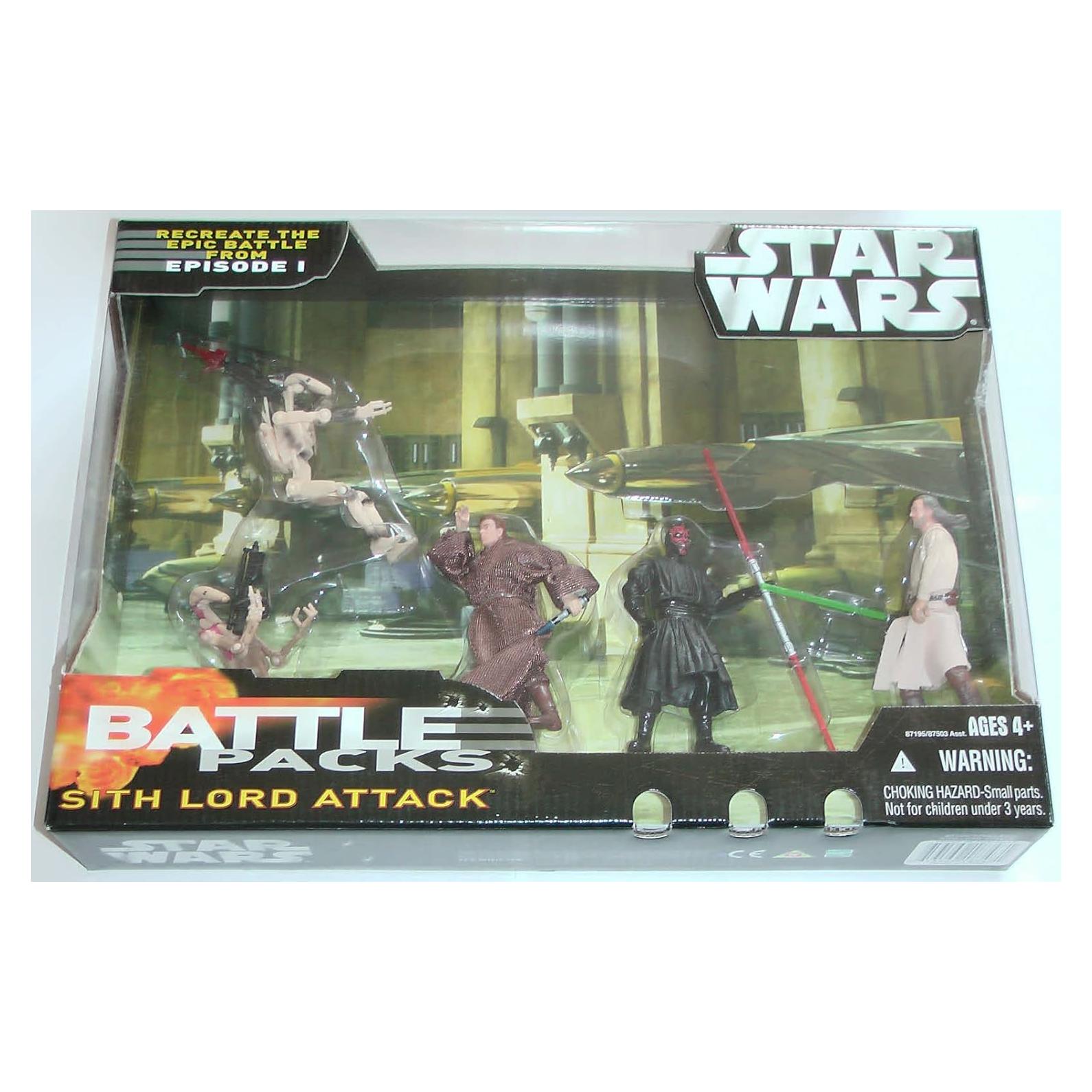 Paquete de Batalla Star Wars Hasbro Theed con 4 Figuras