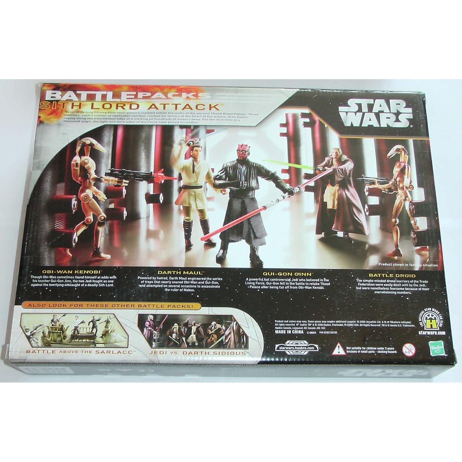 Paquete de Batalla Star Wars Hasbro Theed con 4 Figuras