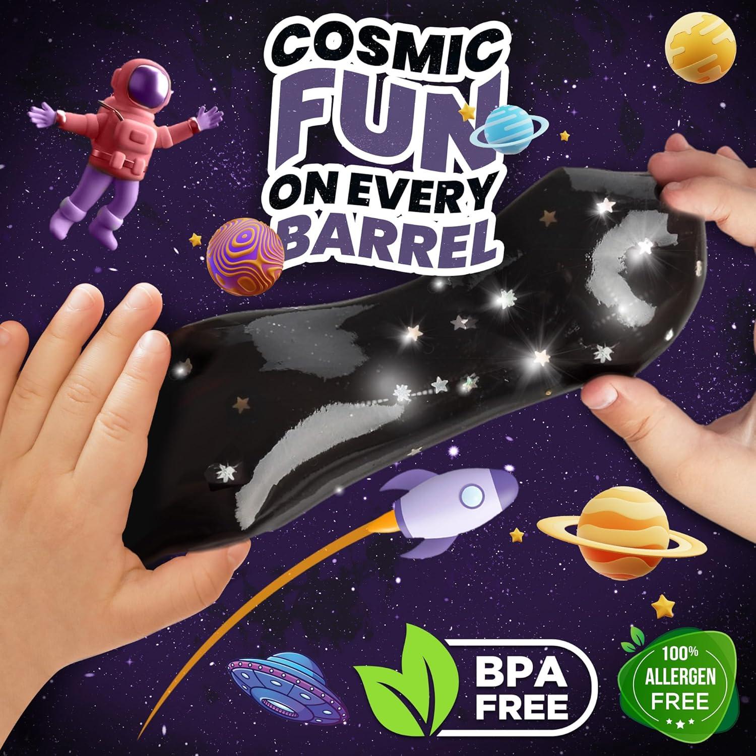 Slime Nebulosa Negra Playbees - Paquete de 24 Piezas