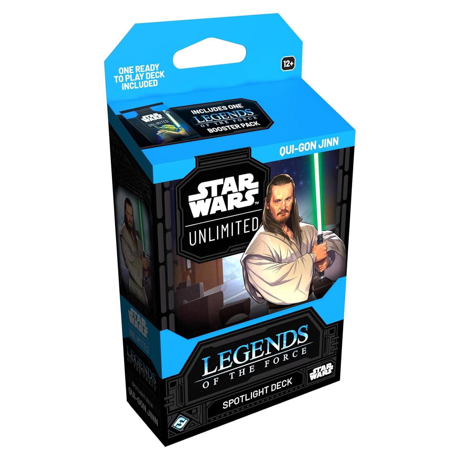 Juego de Cartas Star Wars: Ilimitado Qui-Gon Jinn - Deck de 50 Cartas