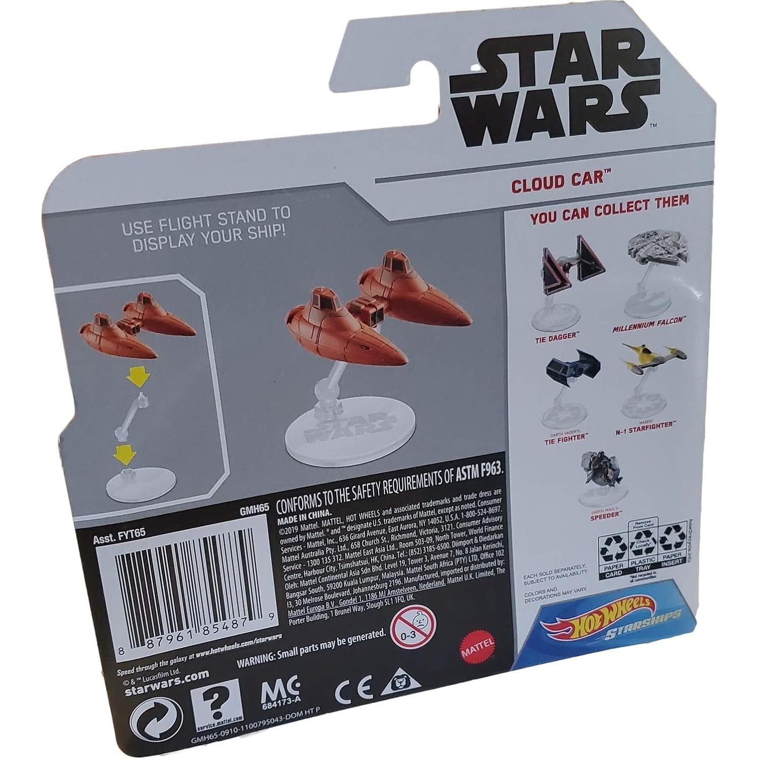 Nave Estelar Hot Wheels Star Wars Cloud Car 40 Aniversario