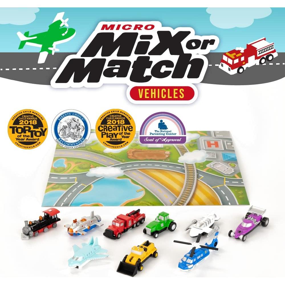 Juego de Vehículos Mezcla o Combina Popular Playthings 27 Piezas