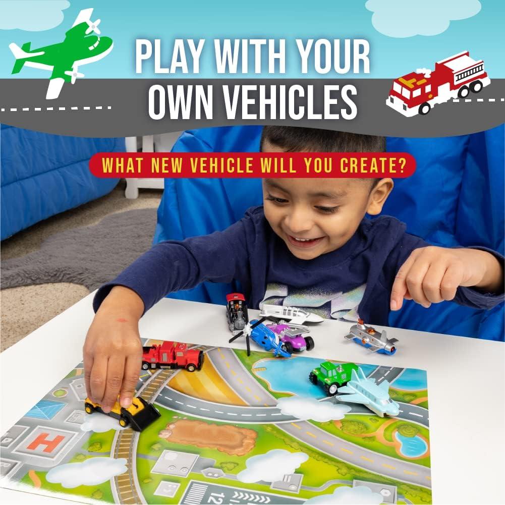 Juego de Vehículos Mezcla o Combina Popular Playthings 27 Piezas