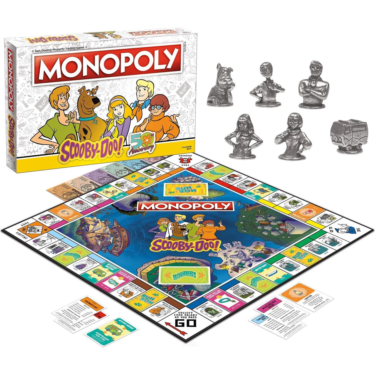 Monopoly Scooby-Doo! Juego de Mesa Oficial 50 Años