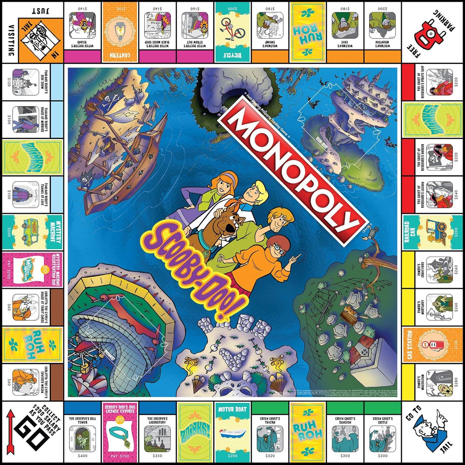 Monopoly Scooby-Doo! Juego de Mesa Oficial 50 Años