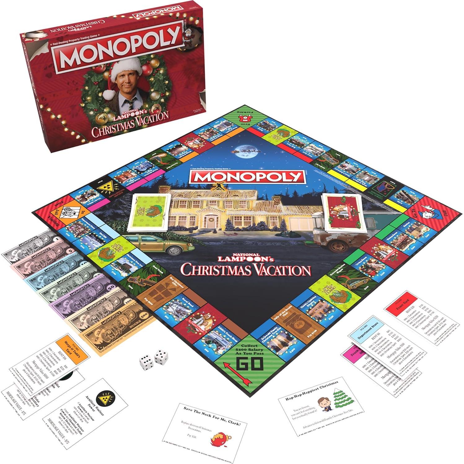 Monopoly Vacaciones de Navidad National Lampoon - Juego de Mesa 2-6 Jugadores