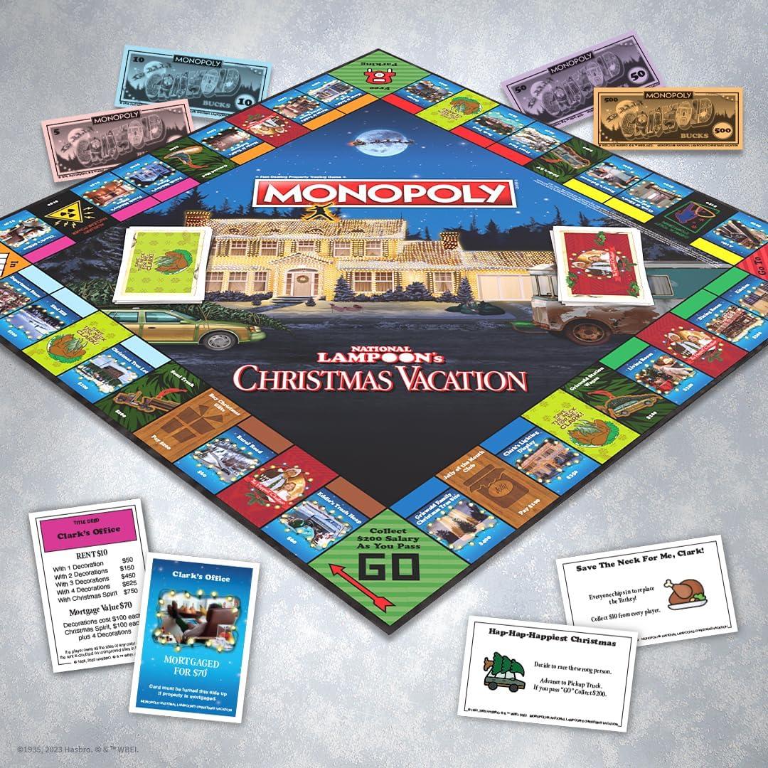 Monopoly Vacaciones de Navidad National Lampoon - Juego de Mesa 2-6 Jugadores