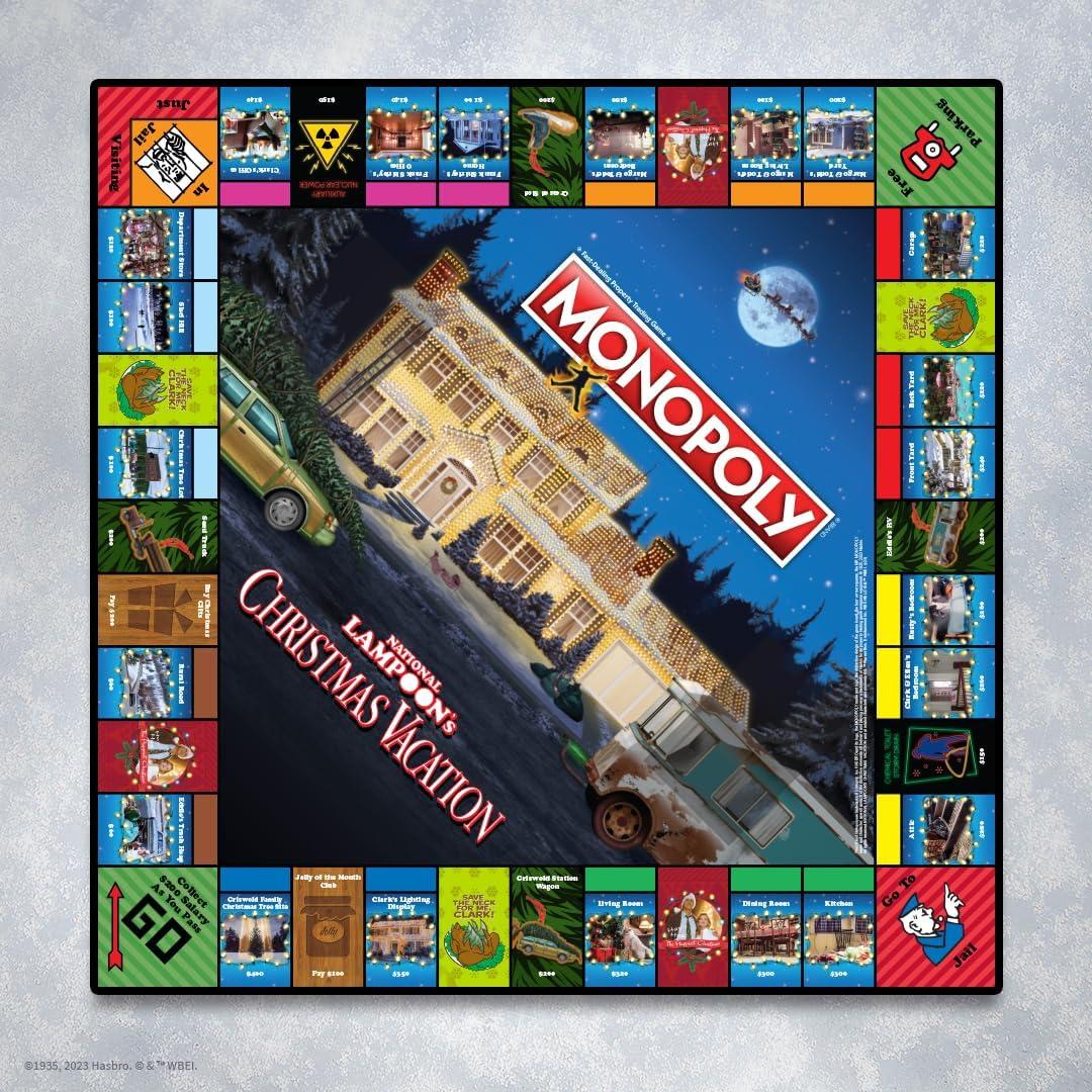 Monopoly Vacaciones de Navidad National Lampoon - Juego de Mesa 2-6 Jugadores