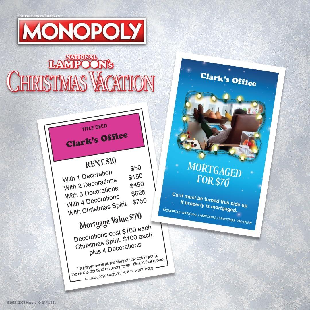Monopoly Vacaciones de Navidad National Lampoon - Juego de Mesa 2-6 Jugadores