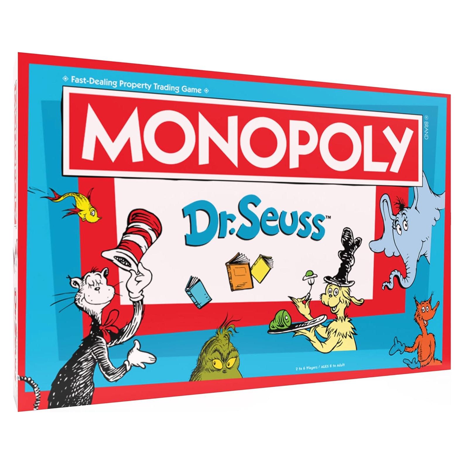 Monopoly Dr. Seuss - Juego Clásico Coleccionable para 2-6 Jugadores