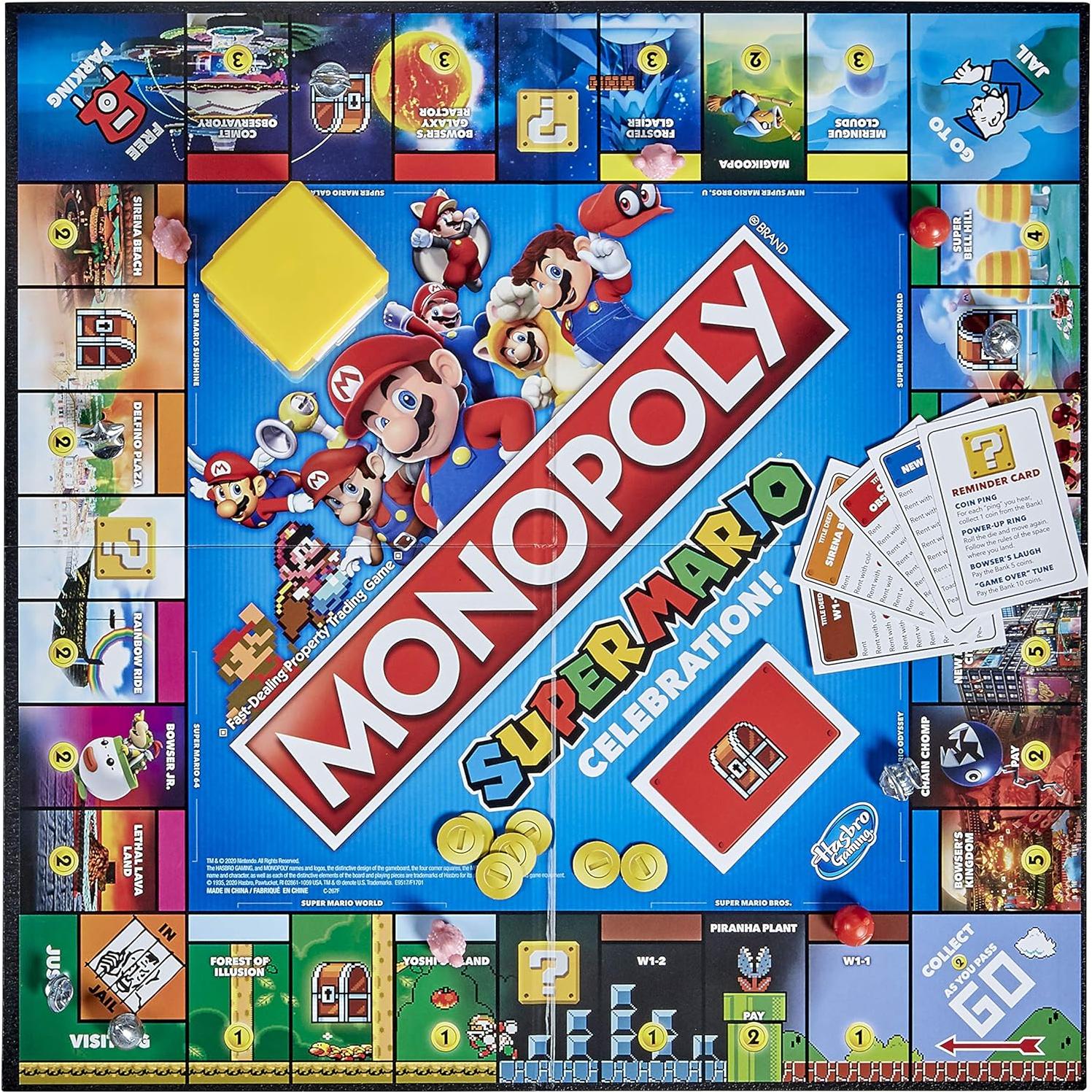 Monopoly Super Mario Edición de Celebración - Juego de Mesa