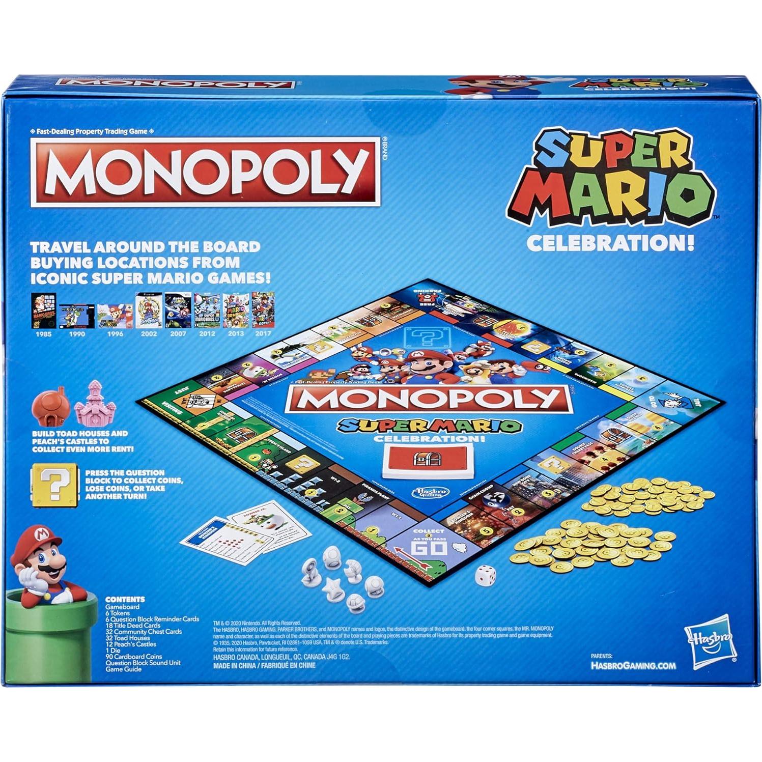 Monopoly Super Mario Edición de Celebración - Juego de Mesa