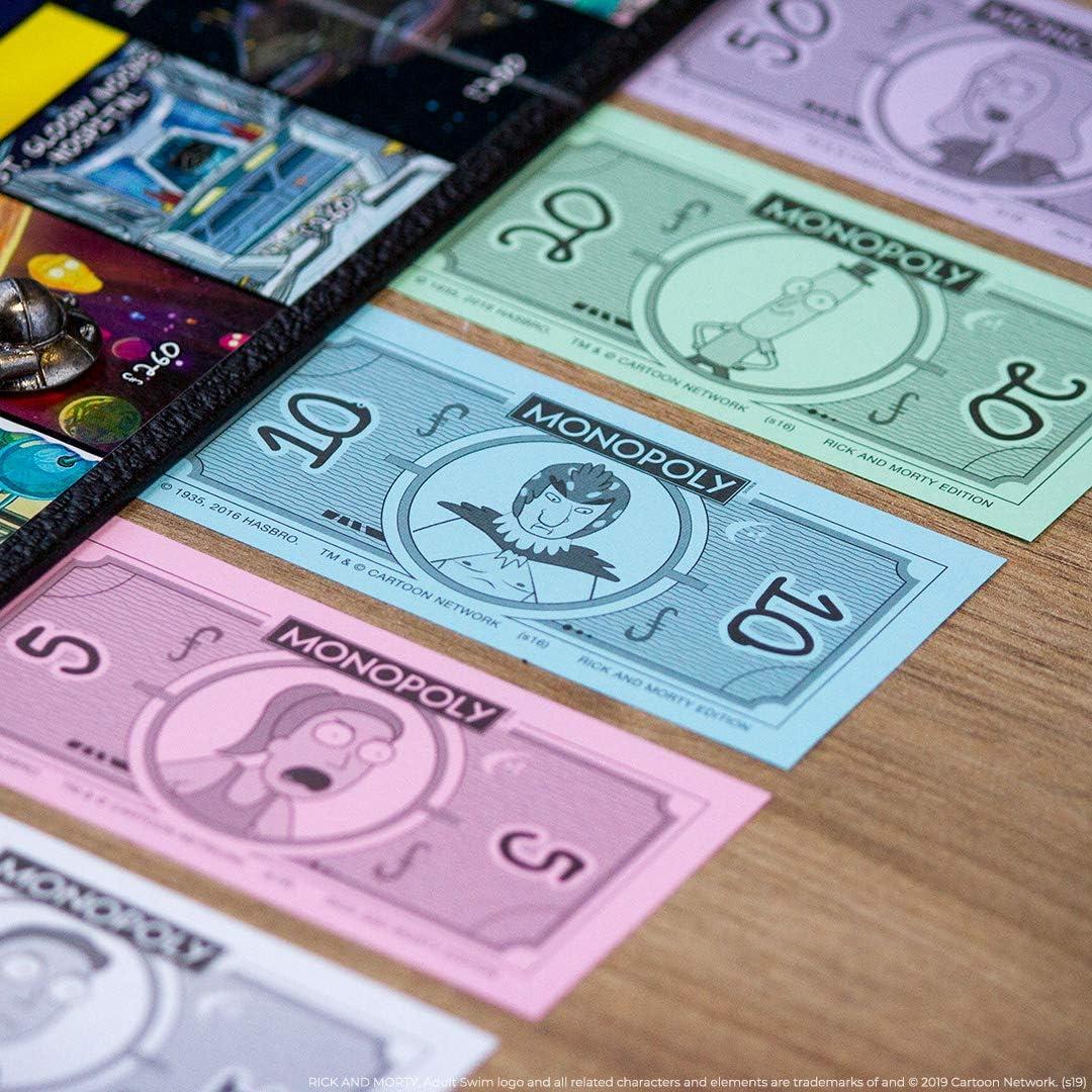 Monopoly Rick y Morty Juego de Mesa Oficial 2-6 Jugadores