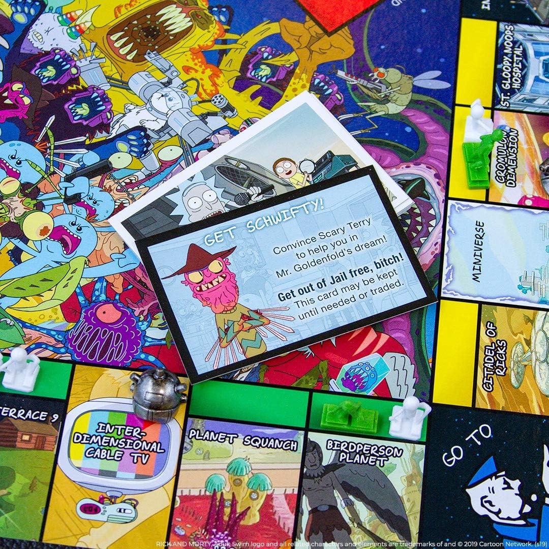 Monopoly Rick y Morty Juego de Mesa Oficial 2-6 Jugadores