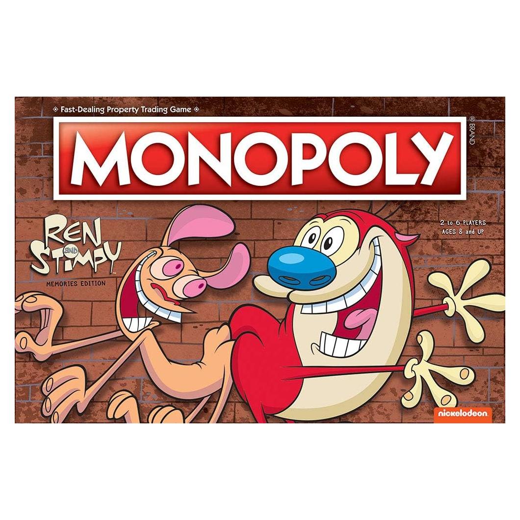 Monopoly Ren & Stimpy Juego de Mesa Oficial 2-6 Jugadores