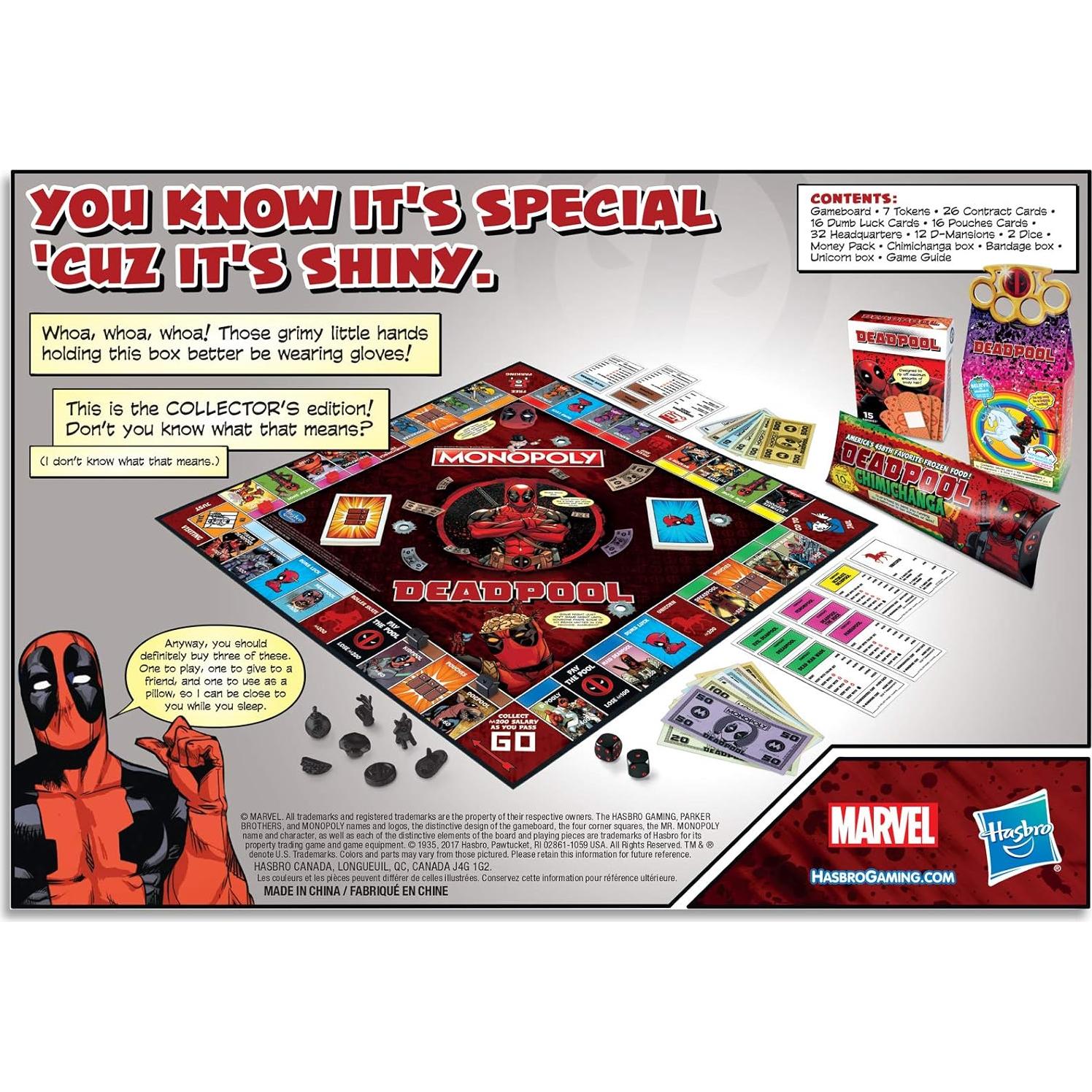 Monopoly Edición Coleccionista Marvel Deadpool - Hasbro