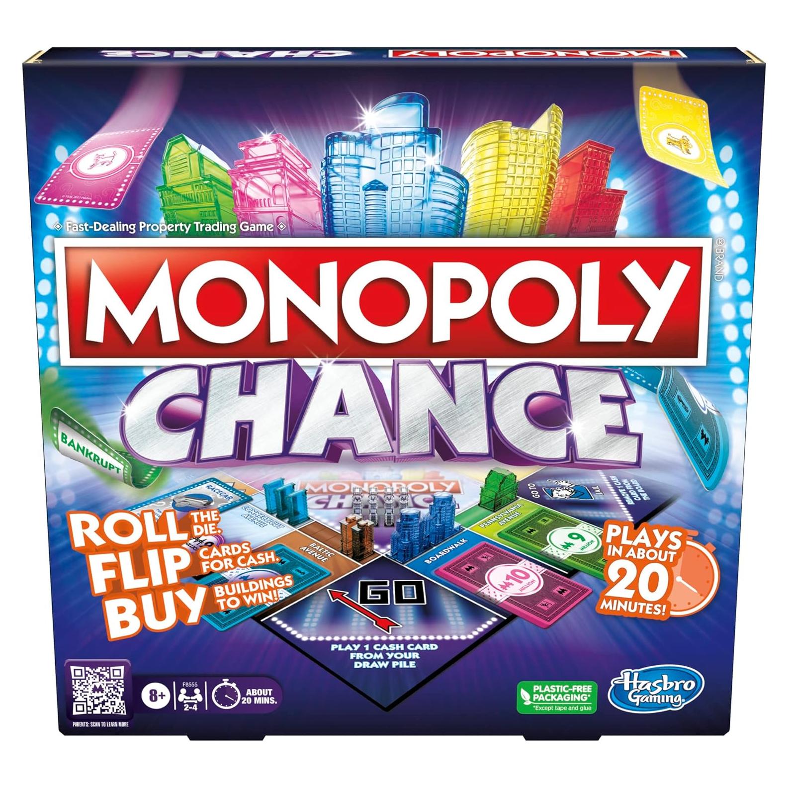Juego de Mesa Monopoly Chance Hasbro - Rápido 20 Minutos
