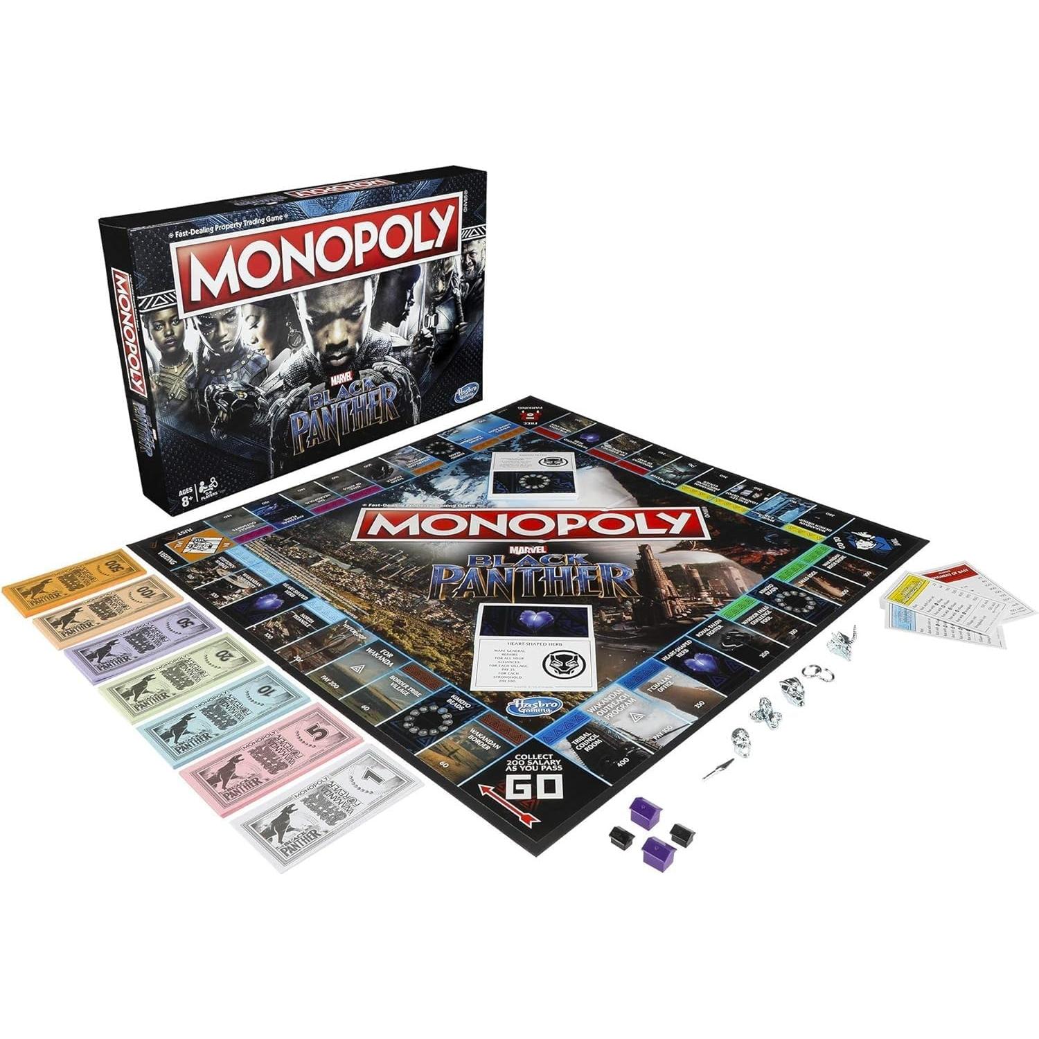 Juego de Monopoly Marvel Pantera Negra - Hasbro 0.88 kg