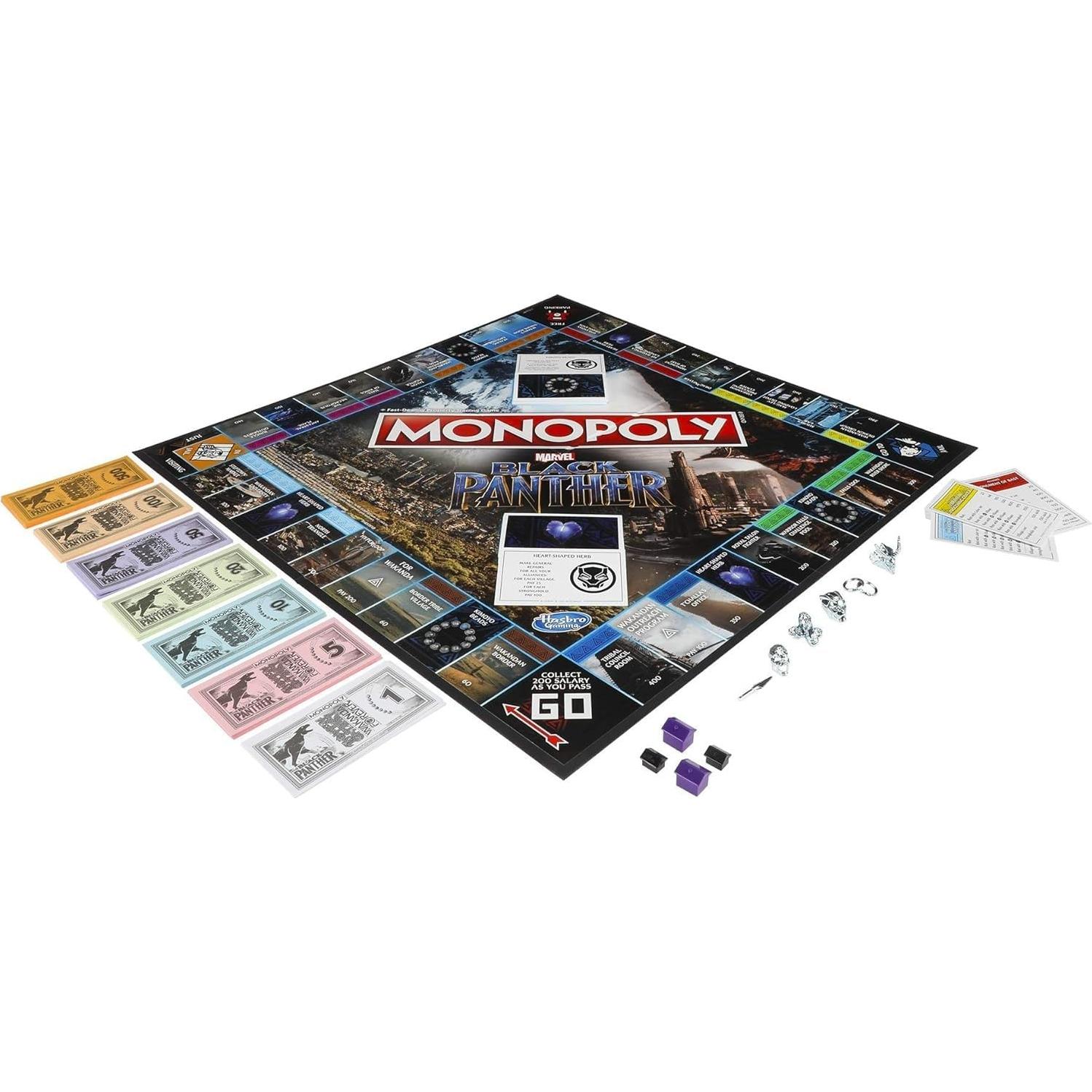Juego de Monopoly Marvel Pantera Negra - Hasbro 0.88 kg