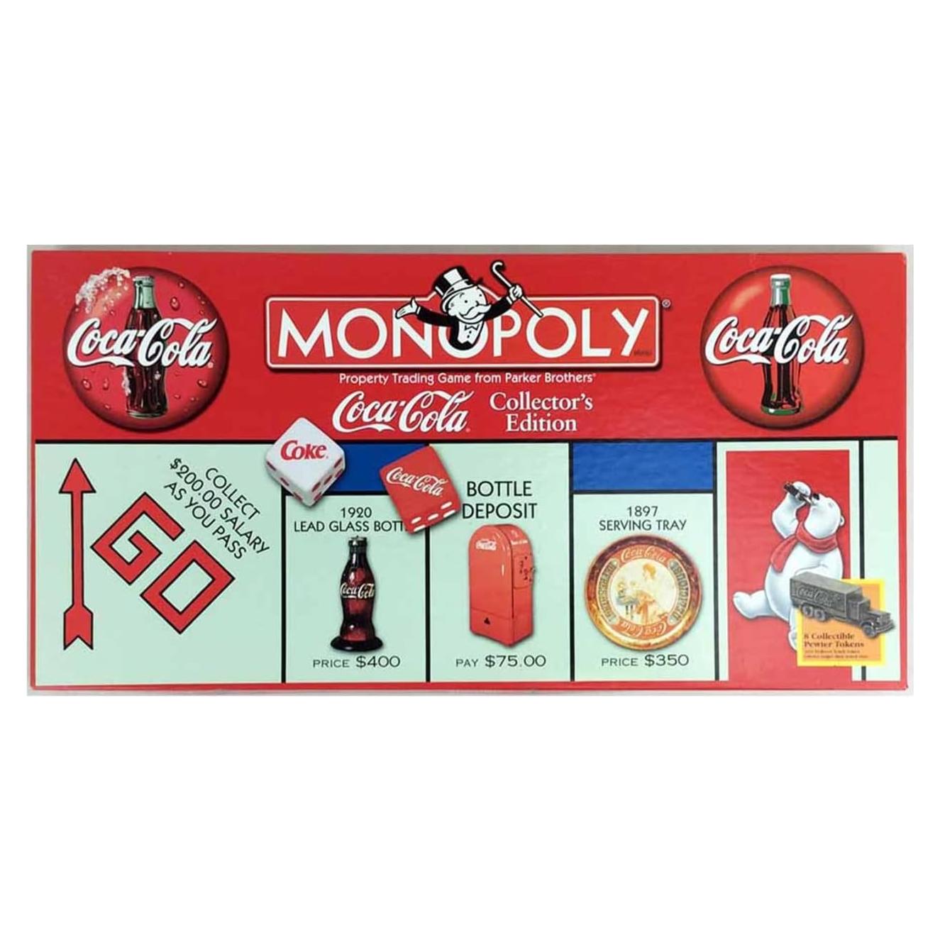 Monopoly Edición de Coleccionista Coca-Cola - 2 a 8 Jugadores