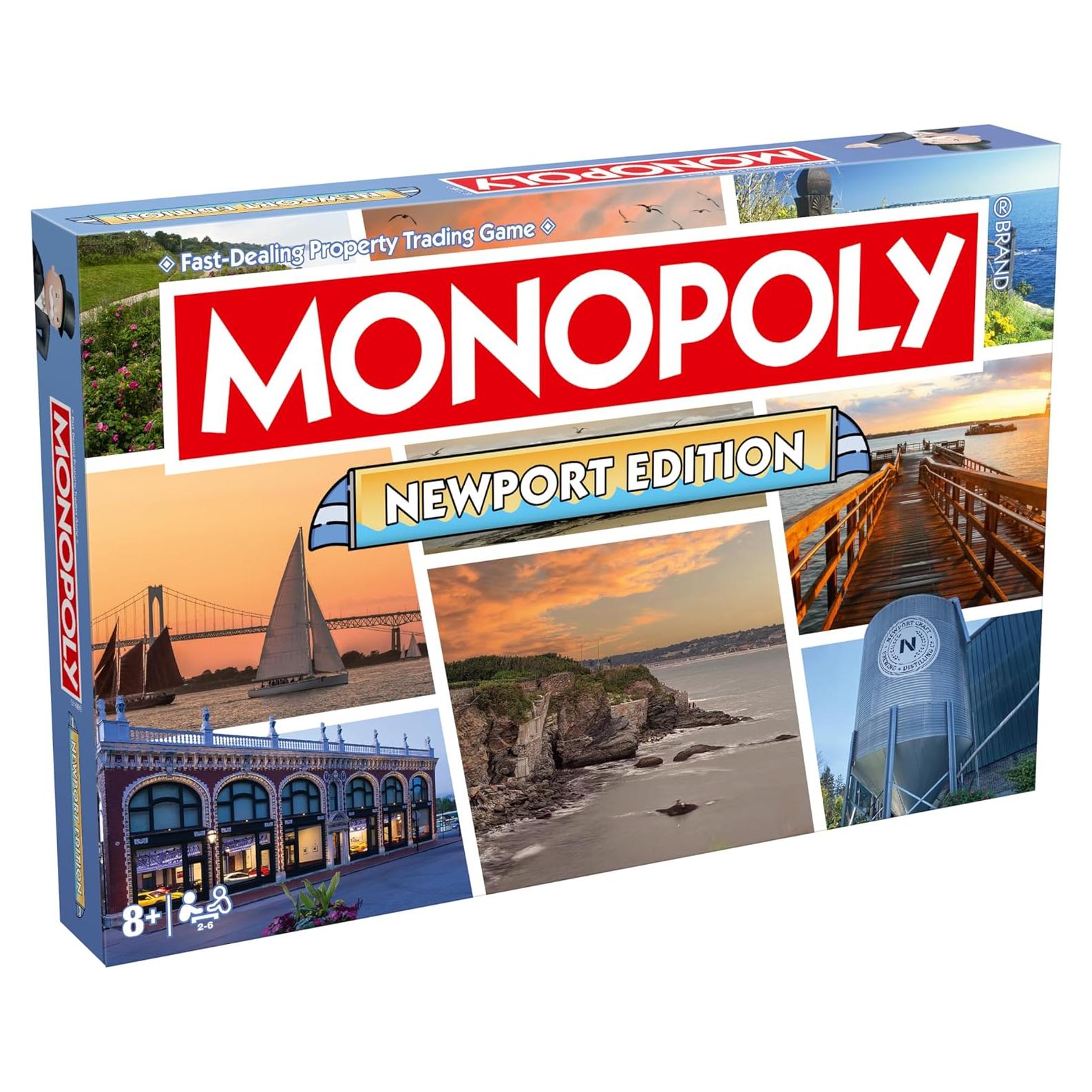 Monopoly Edición Newport - Juego de Mesa Familiar 2-6 Jugadores