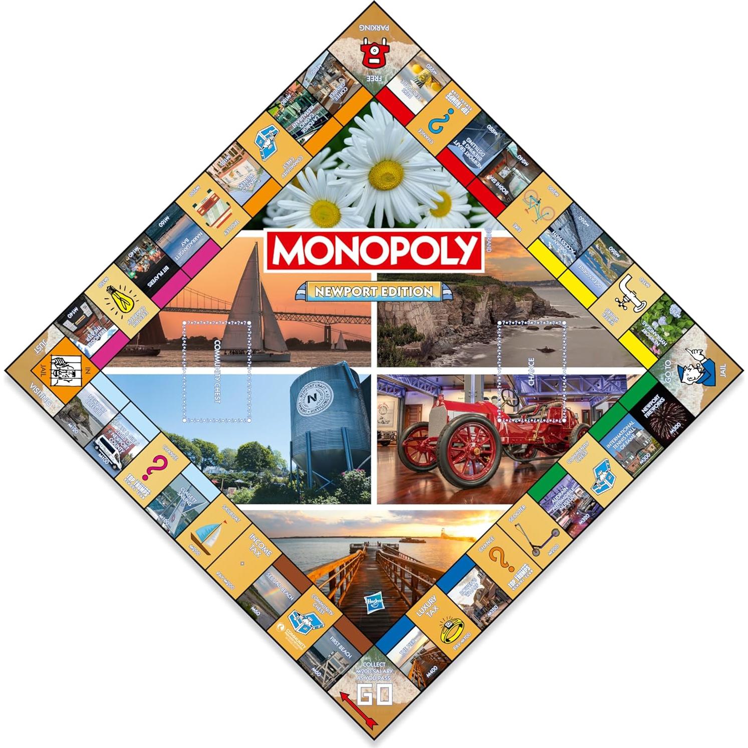 Monopoly Edición Newport - Juego de Mesa Familiar 2-6 Jugadores