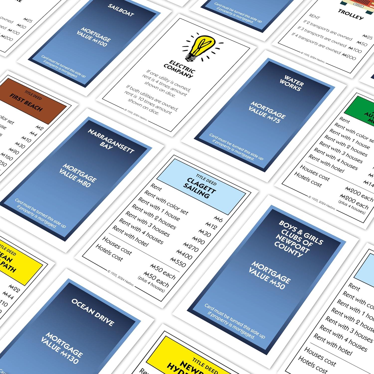 Monopoly Edición Newport - Juego de Mesa Familiar 2-6 Jugadores