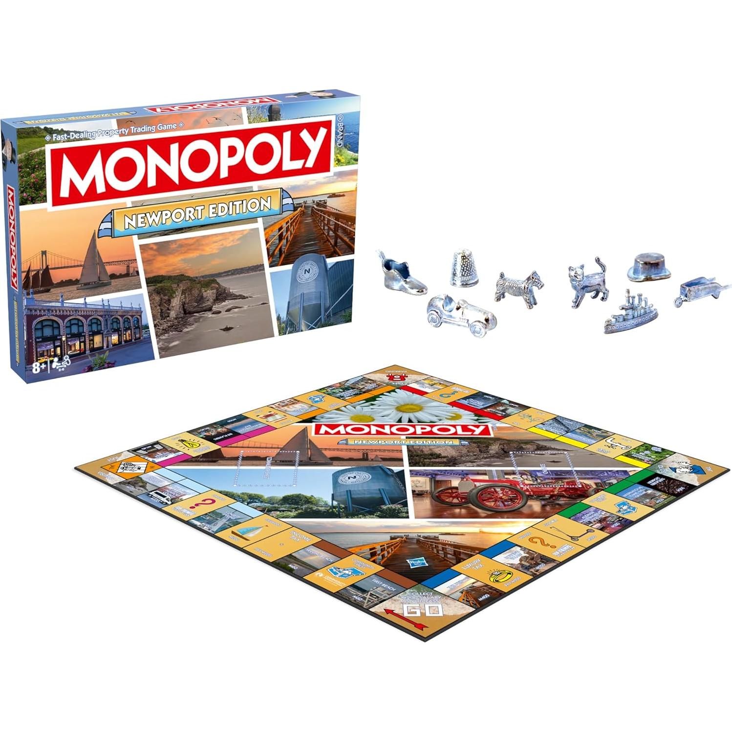 Monopoly Edición Newport - Juego de Mesa Familiar 2-6 Jugadores
