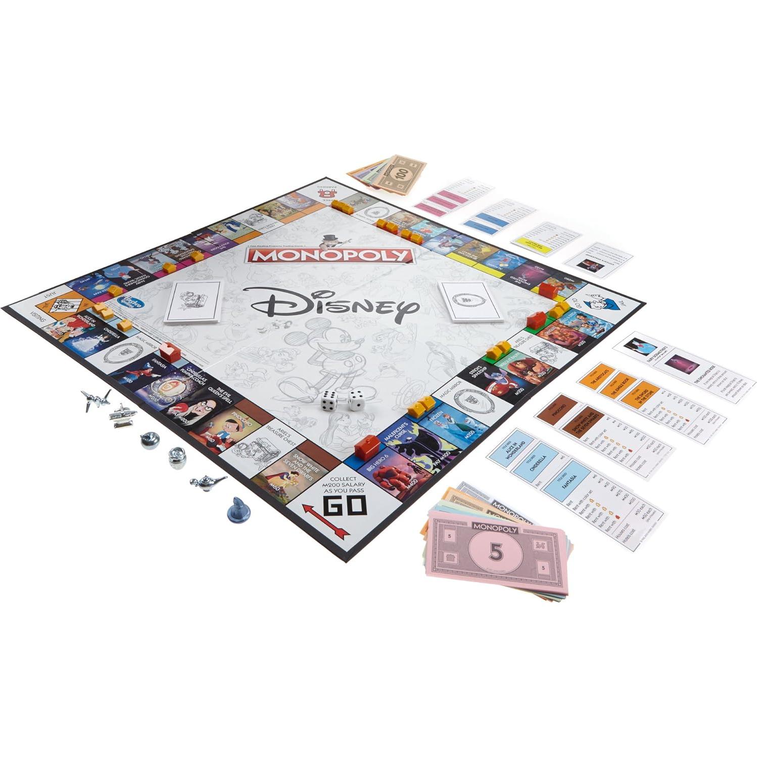 Monopoly Edición Animación Disney Hasbro - Juego Familiar