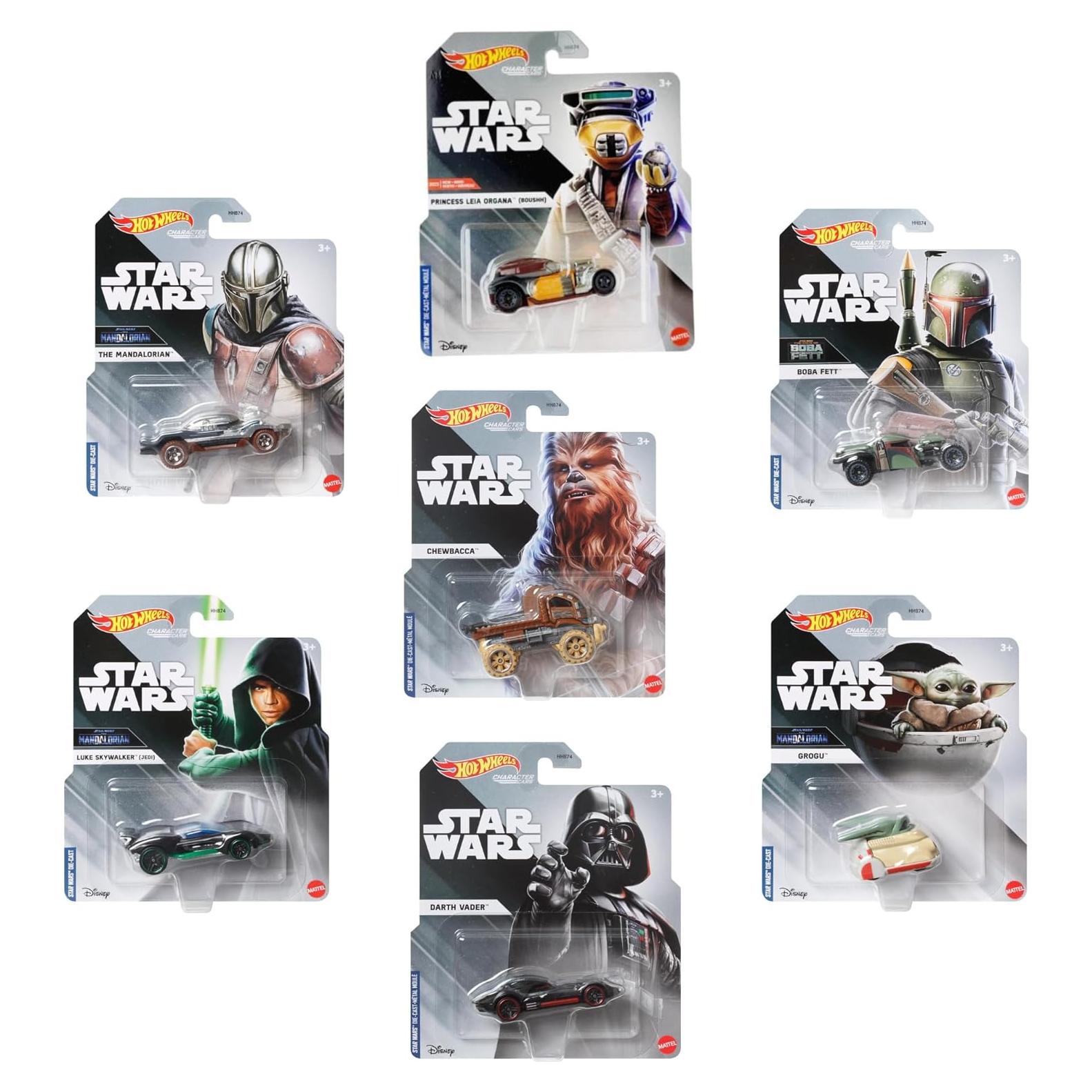Hot Wheels Star Wars - Set Completo 7 Autos 1:64 Mattel