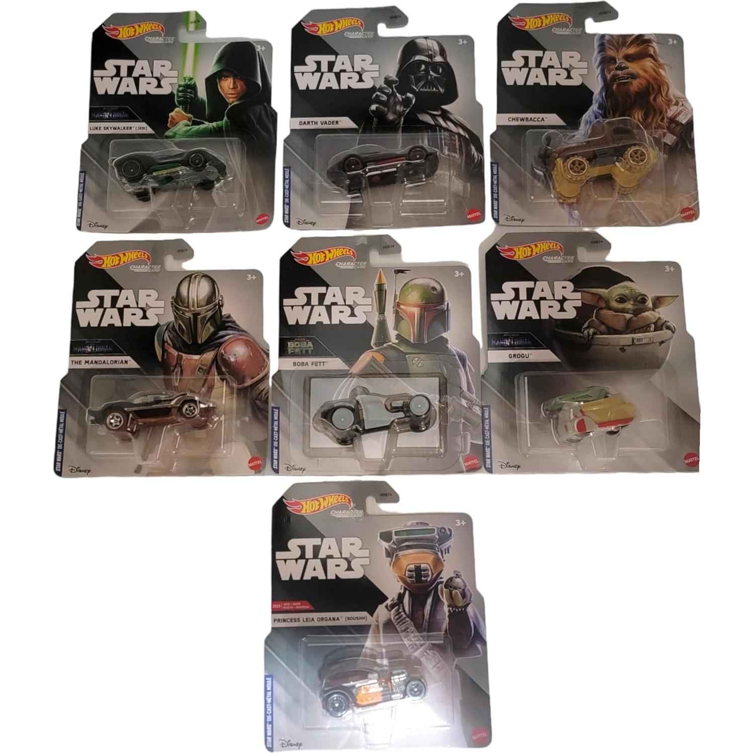 Hot Wheels Star Wars - Set Completo 7 Autos 1:64 Mattel